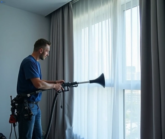 Professional drapes cleaning process tools Matty Curtain Cleaning kings-langley-nsw