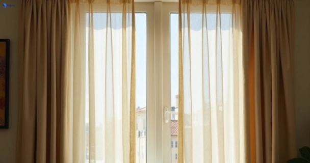 Dull dusty drapes in kings-langley-nsw before professional cleaning